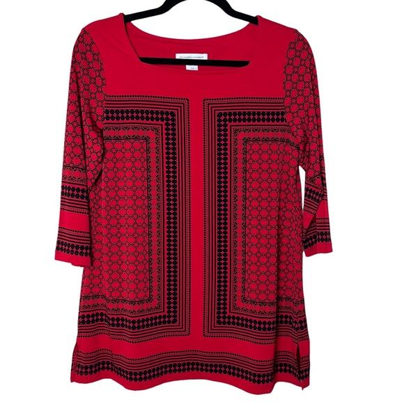 Christopher & Banks Tops - Christopher & Banks Petite Small Red Top P/S